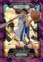 2023 Panini Prizm #115 Chet Holmgren Purple Ice Basketball Card