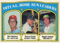 1972 O-Pee-Chee #90 A.L. Home Run Leaders Baseball Card