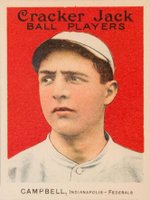 1915 Cracker Jack #168 Vin Campbell Baseball Card