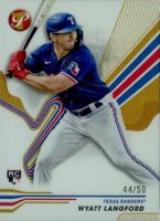 2024 Topps Pristine #236 Wyatt Langford Gold Refractor Baseball Card