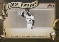 2024 Topps Finest Finest Timelines #FT7 Roberto Clemente Baseball Card
