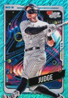 2024 Topps Chrome Cosmic #68 Aaron Judge Aqua Equinox Refractor Baseball Card