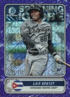 2020 Bowman Chrome Mega Box Spanning the Globe #STGLR Luis Robert Purple Refractor Baseball Card