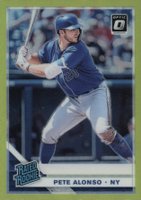 2019 Panini Donruss Optic #82 Pete Alonso Lime Green Baseball Card