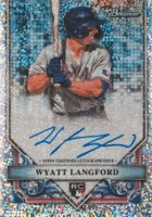 2024 Bowman Sterling Rookies Autographs #RAWL Wyatt Langford Speckle Refractor Baseball Card
