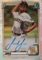 2020 Bowman Draft Chrome Draft Picks Autographs #CDAJJ Jared Jones Refractor Baseball Card