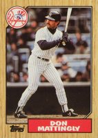 1987 Topps Tiffany #500 Don Mattingly Baseball Card
