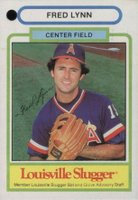 1981 Louisville Slugger # Fred Lynn Angels Baseball Card