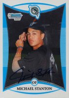 2008 Bowman Chrome Draft #115 Michael Stanton Autograph Baseball Card
