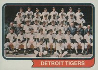 1974 Topps #94 Detroit Tigers Baseball Card