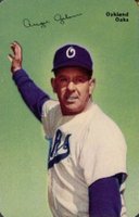 1953 Mother's Cookies #7 Augie Galan Oakland Oaks Baseball Card