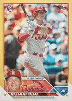 2023 Topps #16 Nolan Gorman Gold Foil Baseball Card