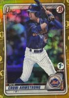 2020 Bowman Draft 1st Edition #BD72 Pete Crow-Armstrong Gold Foil Baseball Card