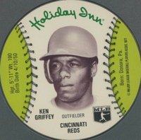 1977 Holiday Inn Discs  # Ken Griffey Baseball Card