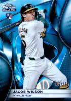 2025 Topps Chrome Black #62 Jacob Wilson Blue Lava Baseball Card