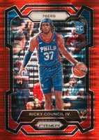 2023 Panini Prizm #294 Ricky Council IV Red Seismic Basketball Card