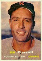 1957 Topps #75 Jim Piersall Baseball Card