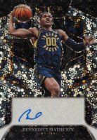 2022 Panini Select Rookie Signatures #RSBNM Bennedict Mathurin Disco Basketball Card