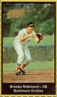 1969 Nabisco Team Flakes # Brooks Robinson Hand Cut Baseball Card