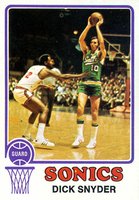 1973 Topps #86 Dick Snyder Basketball Card