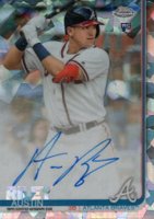 2019 Topps Chrome Sapphire Edition Rookie Autographs #AR Austin Riley Baseball Card