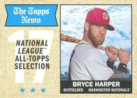 2017 Topps Heritage  #377 Bryce Harper Baseball Card