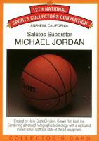 1991 Arena Holograms 12th National-Anaheim #3 Michael Jordan Basketball Card