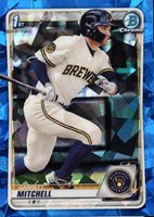 2020 Bowman Draft Chrome Sapphire Edition #BD118 Garrett Mitchell Baseball Card