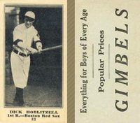 1916 Gimbels #83 Dick Hoblitzell Baseball Card