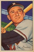 1952 Bowman #60 Sid Gordon Baseball Card