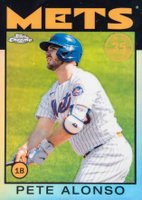 2021 Topps Chrome 1986 Topps Baseball #86BC10 Pete Alonso Baseball Card