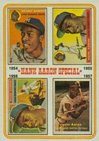 1974 Topps #2 Hank Aaron Aaron Special 1954-57 Baseball Card