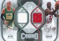 2009 SP Game Used Combo Materials #CM-JA Michael Jordan/Ray Allen 499 Basketball Card