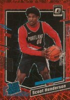 2023 Panini Donruss Optic #239 Scoot Henderson Red Velocity Basketball Card