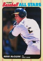 1989 Fleer Baseball All-Stars #29 Mark McGwire Baseball Card