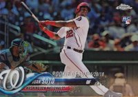 2018 Topps Chrome Update #HMT98 Juan Soto Refractor Baseball Card
