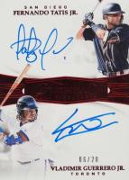 2019 Panini Flawless Dual Signatures #FDSGT Fernando Tatis Jr./Vladimir Guerrero Jr. Ruby Baseball Card
