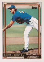 1992 Topps Gold #525 Randy Johnson Winner Baseball Card