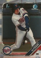 2019 Bowman Draft #BDC153 Spencer Steer Chrome Baseball Card