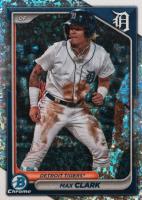 2024 Bowman Chrome Prospects #BCP74 Max Clark Mini Diamond Refractor Baseball Card