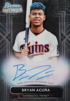 2022 Bowman Sterling Prospect Autographs #PABA Bryan Acuna Baseball Card