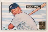 1996 Topps Mantle Redemption # 1951 Bowman Baseball Card