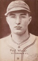 1926 Exhibit Postcard backs (1926-1929) # Paul Waner Portrait Baseball Card