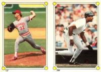 1987 Topps Stickers # Dave Winfield/Tom Browning Hardback Test Baseball Card