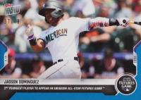 2021 Topps Now #494 Jasson Dominguez Blue Baseball Card