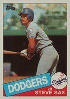 1985 Topps #470 Steve Sax Baseball Card