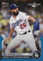 2022 Topps Now Postseason #PS9 Tony Gonsolin Blue Baseball Card