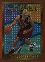 1995 Finest #114 Rasheed Wallace Basketball Card