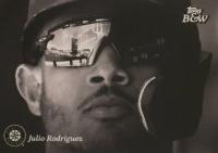 2023 Topps Black and White #33 Julio Rodriguez Variation-SP Baseball Card