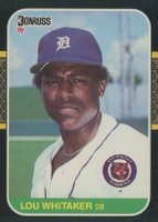 1987 Donruss #107 Lou Whitaker Baseball Card